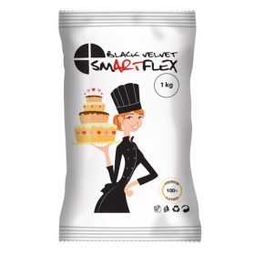   Smartflex Color Velvet Tortaburkoló-Fondant - Vaníliás -  Fekete - 1kg