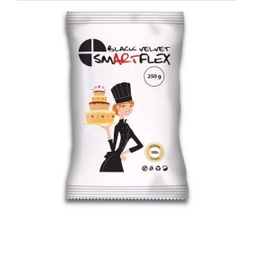   Smartflex Color Velvet Tortaburkoló-Fondant - Vaníliás -  Fekete - 250 g