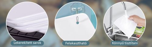 Műanyag habkártya-habsimító-trapéz alakú- extra nagy- 26 cmx14,5 cm