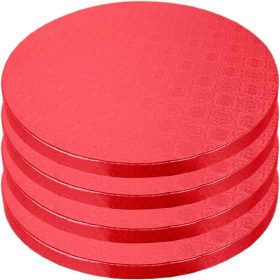 Tortadob/alátét-kerek-30cm átmérő-1 cm vastag-piros