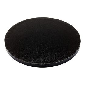 Tortadob-/alátét-kerek-30cm-1 cm vastag-fekete