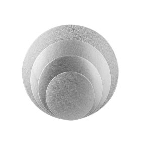 Tortadob/alátét-kerek-32cm átmérő-1 cm vastag-ezüst